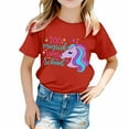 thumbnail image 1 of TZEWGL Chemise Mignonne pour Fille Garçon Imprimé Col Rond Manches Courtes Ample pour Bébés Taille 8-9T, 1 of 4