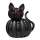 thumbnail image 5 of Estatua de resina de gato de Halloween con calabaza, figura decorativa práctica y realista S, 5 of 9