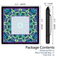 thumbnail image 2 of Green Mahjong Mat with Rules, 31.5*31.5in Anti Slip American Mahjong Mat for Table, Noise Reduction, Neoprene Mah jongg Mats with Carrying Bag & 3 Dices, Mahjong Set Gift, Board Tile Games Mats, 2 of 7