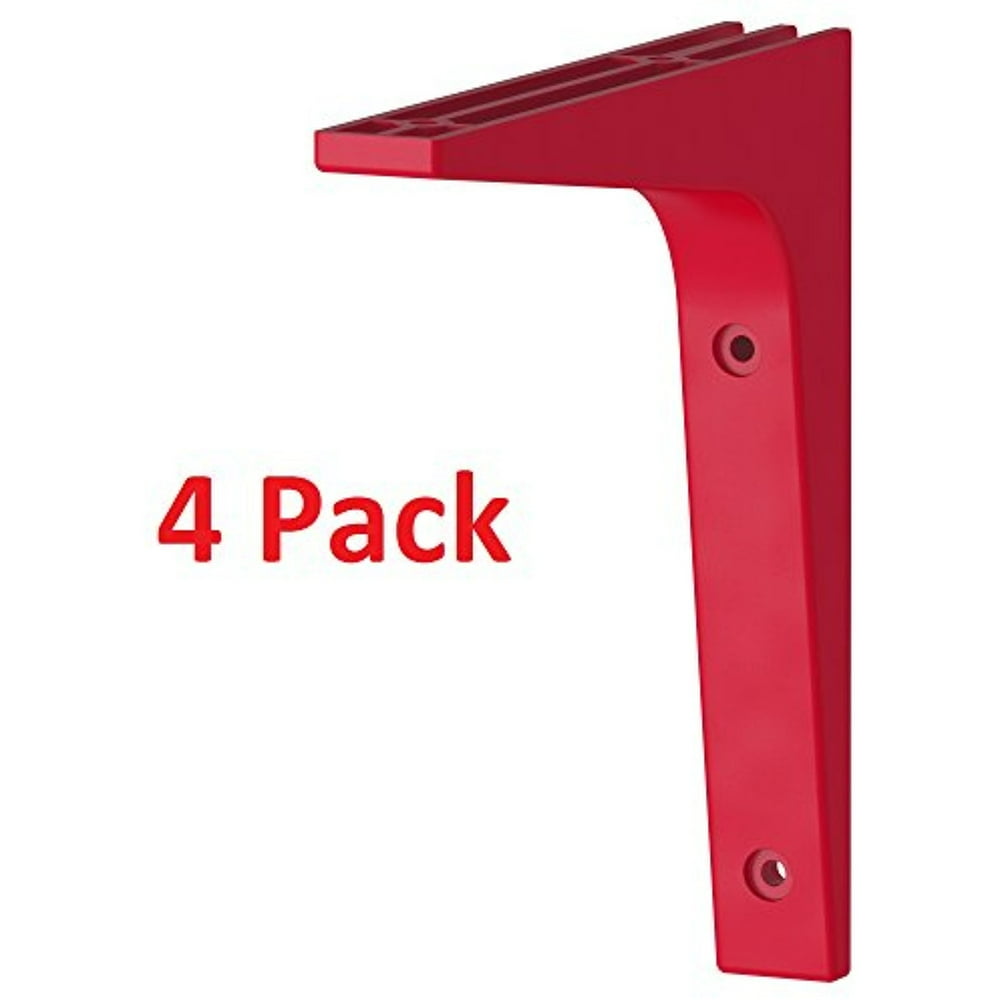 Ikea Shelf Bracket Ekby Stodis (4 Pack) Red 6.75" X 6.75", 3426.202329.