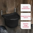 thumbnail image 3 of Little Giant 20 Quart Mountable Plastic Fence Feeder Bucket, Black, 3 of 11