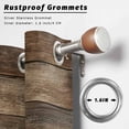 thumbnail image 2 of Outdoor Curtains for Patio Waterproof, Old Wooden Board Outdoor Privacy Panels Grommet, Country Farmhouse Wooden Planks Brown Blackout Outside Curtains for Porch/Cabana 54"x84", 1 Panel, 2 of 8