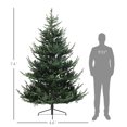 ZGBY 7.5 Ft Prelit Artificial Christmas Tree With Dual Color Led Lights