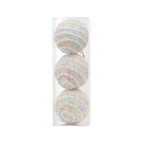 Hvmvliv Foam Ball Macaron Color Christmas Tree Hanging Ornaments 8cm Pastel Pendants Holiday Decor Set Multicolor