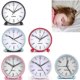 thumbnail image 2 of Silent Alarm Clock Non Ticking Analog Alarm Clocks Minimalistic Round Metal Light Alarm Clock, 2 of 5