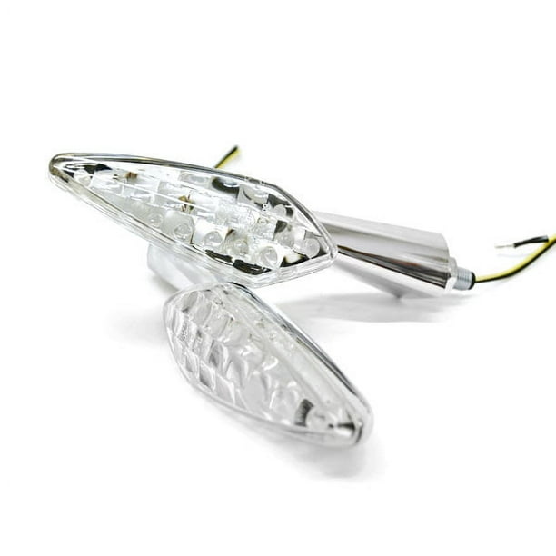 Krator Mini Clignotant LED Personnalisé Clignotants Lampe Compatible avec Honda CBR 600 954 1000 1100 RR