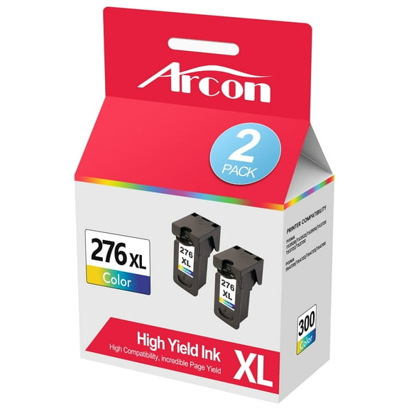 276XL Color Ink Cartridges CL-276XL 2 Tri-Color Compatible for Canon 276XL 276 PG-276 PG276 XL High Yield Work for PIXMA TR4720 TS3522 TS3500 TR4700 TR4722 TS3720 printer Ink Cartridge