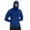 Blue, variant on Mens Compression Shirts Hoodie with Mask Long Sleeve Spring Sports Base Layer Top Active Running Sun Shirt