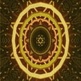 thumbnail image 1 of Ahgly Company Machine Washable Indoor Square Transitional Night Red Area Rugs, 4' Square, 1 of 7