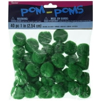 Darice Pom Pom 1" Kelly Green 40pc