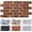 Large Brick-D, variant on 3D Brick Wall Panels Peel and Stick - 12 pcs of 22.8" x 11.8" - Thin & UrltraLight Faux Brick Wallpaper Stick on Tile for Kitchen, Bedroom, Living Room,TV Background(Covers 22.48 sq.ft)