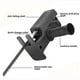 thumbnail image 4 of Adaptador de taladro multifuncional | Convierte taladro manual en sierra recíproca con 3 hojas para cortar madera, metal y PVC | Incluye mango auxiliar, 4 of 6