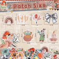 thumbnail image 2 of Parches termoadhesivos NICEVINYL de 36 piezas, bordados, estilo vintage boho, 2 of 6
