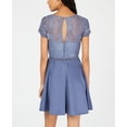 thumbnail image 2 of City Studios - Lace & Scuba Fit & Flare Dress - Juniors - 1, 2 of 2
