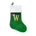 thumbnail image 2 of Dmlowu Christmas Stockings with Initials W, 18 Inches Large Christmas Stocking for Christmas Tree Decorations, Personalized Christmas Stockings Bulk for Xmas Tree, Holiday, Wedding, Party, 2 of 2