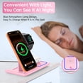thumbnail image 4 of Wireless Charger,3 in 1 Wireless Charging Station,18w Fast Wireless Charger Stand for iPhone 17 16 15 14 13 12 11 Pro Max XS, Charging Dock for iWatch 10 9 8 7 6 5 4 3 2 SE, AirPods Pro 4 3 2, 4 of 9