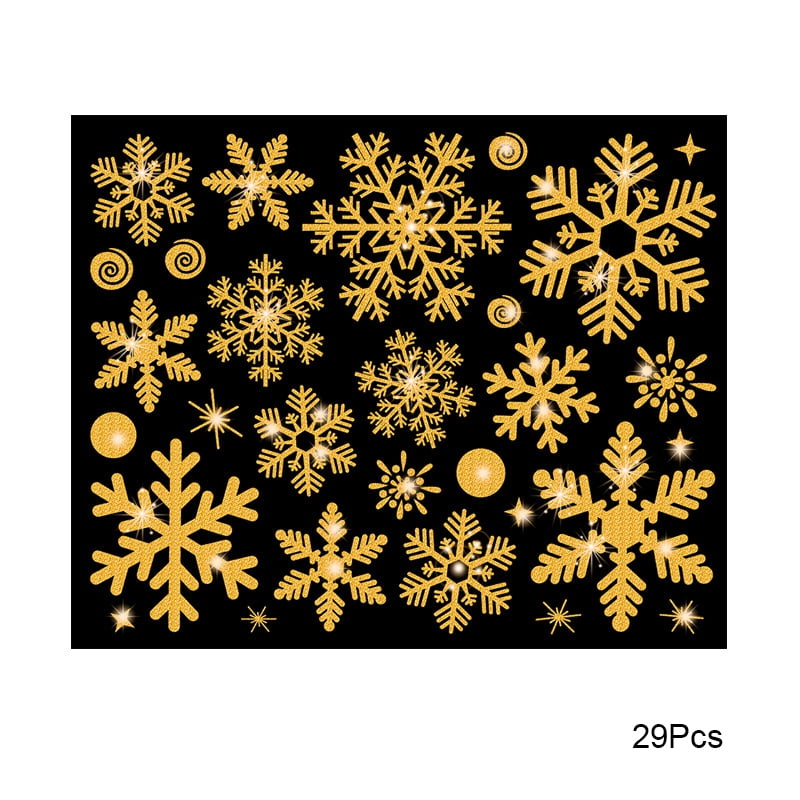 29PCS Christmas Stickers Adhesive Snowflake Scrapbooking Diary Albums Card Decor 