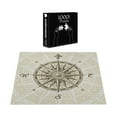 thumbnail image 5 of Ambesonne Compass Jigsaw Puzzle, Sun Motifs Sepia, Heirloom-Quality Fun Activity for Family Durable Cardboard, 1000 pcs, Olive Green Beige, 5 of 5