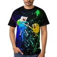 thumbnail image 5 of Adventure Time Unisex Short Sleeve T Shirt Daily Novelty 3D Printed T-Shirts Soft Comfortable Tee Shirt Top For Men And Women, 5 of 7