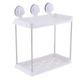 thumbnail image 4 of Estante organizador de baño de plástico de 2 niveles para pared de baño - Kit 2 niveles rectangulares, 4 of 9