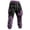 Purple, variant on Rexolia Mens Gothic Zombie Jogger Sweatpants Distressed Patchwork Drawstring Cuffed Halloween Street Beige L