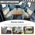 thumbnail image 3 of XYZCANDO Butterfly Floral RV Dinette Cushion Covers Universal Camper Accessories for Inside Sofa Covers Washable Washable Couch Cover 2 Cushion Sofa 1 Backrest Cover and 1 Bench Cover White, 3 of 7