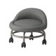 thumbnail image 1 of Taburete bajo con ruedas Taburetes con escalones Fácil de mover Cómodo asiento Rodillo de cuero gris, 1 of 9