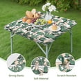 thumbnail image 2 of Squre Tablecloth with Elastic Edge, Waterproof Vinyl Featuring Boho Cactus and Southwestern Succulent Designs, Backed Non-Slip Table Cover Fits 34-36 Inch Squre Tables, 2 of 3
