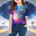 thumbnail image 5 of Fnooota Girls T Shirts, Casual Crew Neck Printed Summer Short Sleeve Tops Multicolor Size 5T, 5 of 7