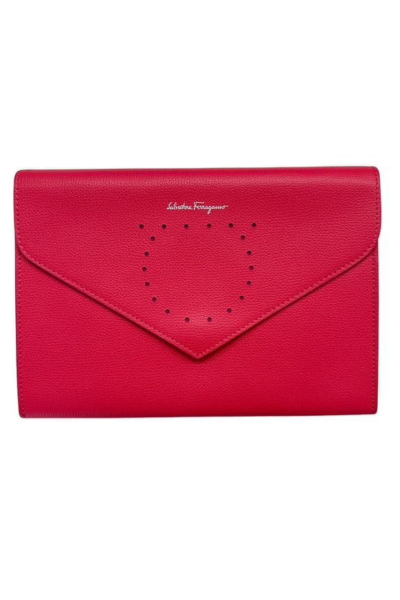 Pre-Owned Salvatore Ferragamo Ferragamo women's clutch bag/second bag in pink... (Good)