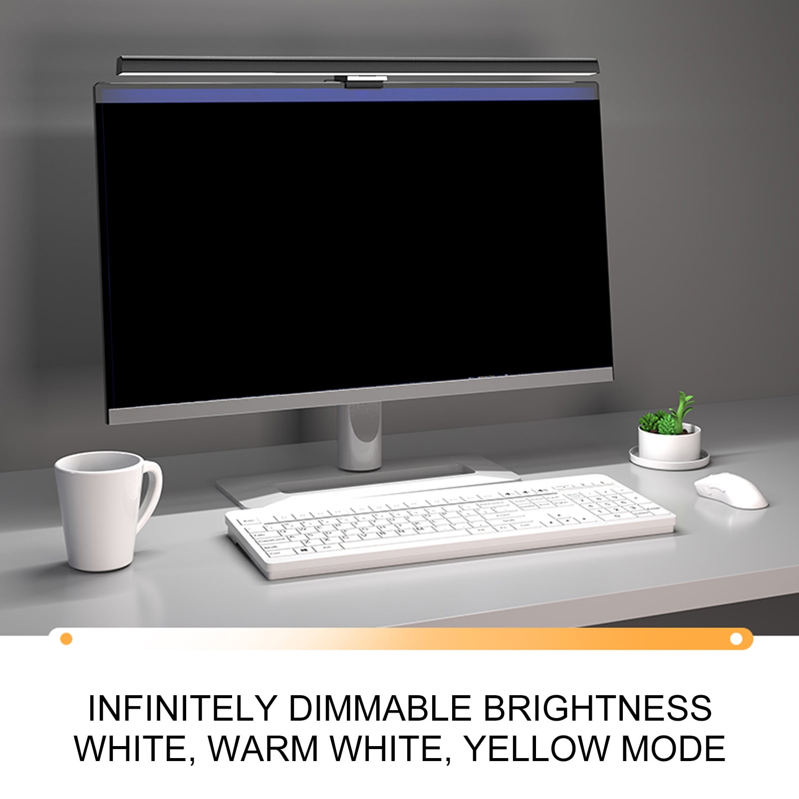 Screen Light Bar, Asymmetric Design, Eye Protection, USB Powered, Laptop  Monitor Use