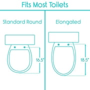 Vive Raised Toilet Seat with Handles, 3.5 Toilet Seat Riser with Arms, Elongated, Weight Capacity 300lbs