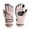 Pink, variant on Vikakiooze Winter Gloves Children's Sports Gloves Warm Windproof Breathable-Adjustable For Boys And Girls Winter Woman