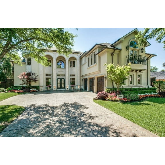 015-1037: Luxury Mediterranean 4 Bed, 9 Bath Luxury Home Plan, 6744 Sq Ft: Full Blueprints with License to Build by Home Plan Marketplace - Lesuto