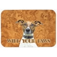 thumbnail image 2 of Caroline's Treasures Jack Russell Terrier Wipe Your Paws Kitchen/Bath Mat, 2 of 2