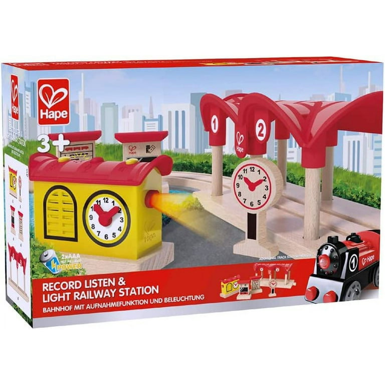 Hape E3702 Record Listen & Light Railway Station - Walmart.com