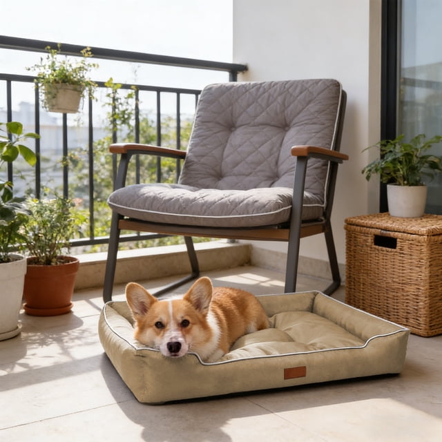 Pisexur Suministros para mascotas Waterproof Antiskid Lint Rectangle Dog Bed Soft Comfortable Pet Mat House For Small Dogs And Cats Under 27.55lb Indoor Outdoor Cozy Restperros, gatos y animales