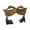 Brown Handmade Solid Duck Animals 16" x 6" x 11", variant on 17", 11"H Brown Bamboo Wood Duck Sculpture, by DecMode (2 Count)