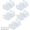thumbnail image 1 of 5pcs Shower Room Accessories Bathroom Sliding Door Track Pulley Collision Block Positioning Block Limiter, Collision Glass Shower Door Stopper (Transparent Blue), 1 of 5