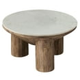 thumbnail image 6 of Ellison Coffee Table With Marble Top in Walnut, 6 of 8