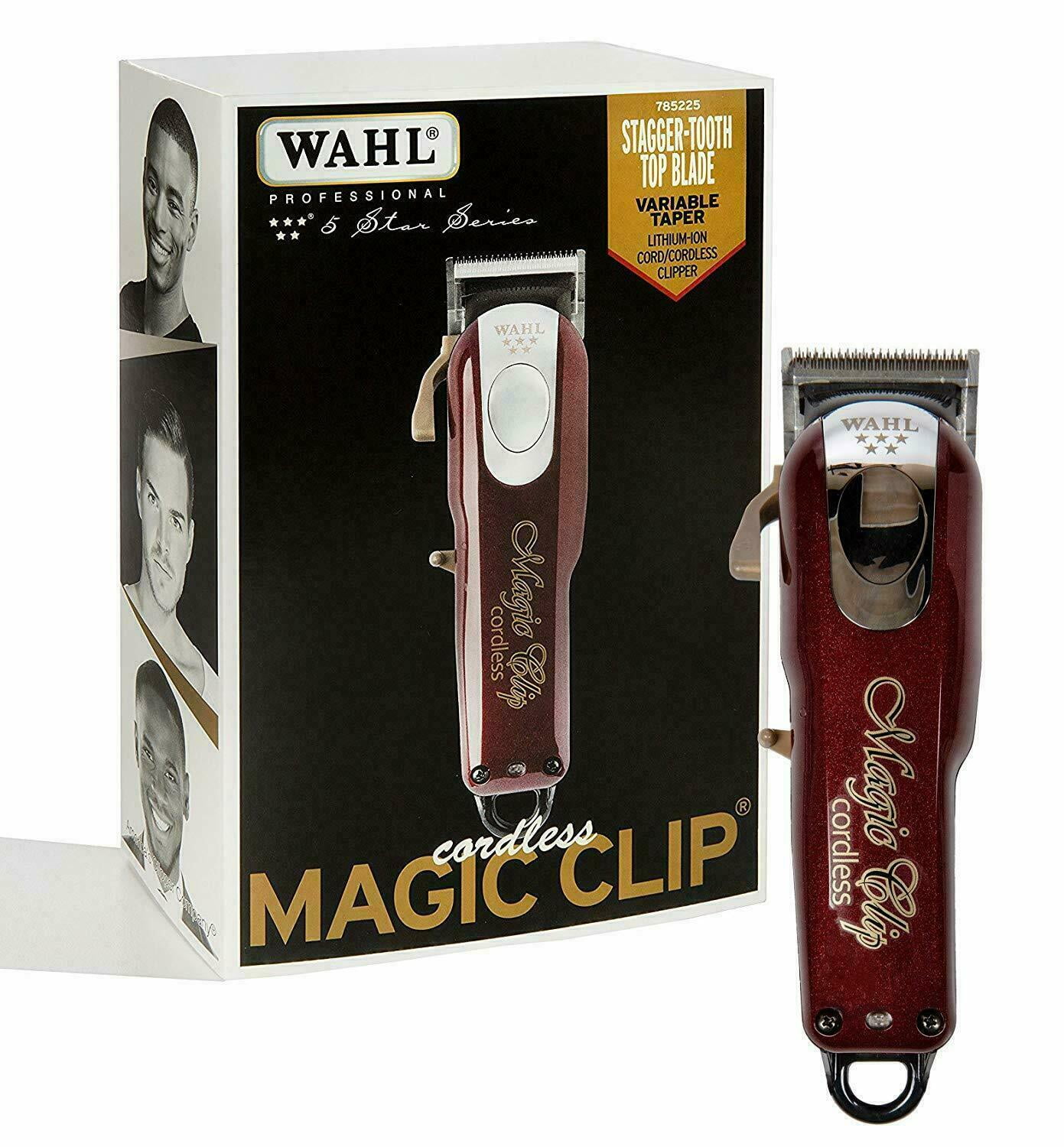 Wahl Professional 5-Star Magic Clip Cord Cordless Hair Clipper #8148 Includes Weighted Cordless Clipper Charging Stand #3801-100 for Pro並行輸入 - 3
