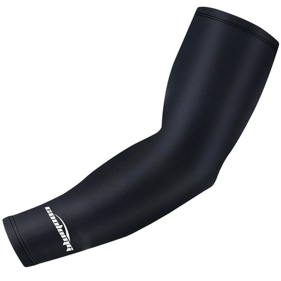 COOLOMG Compression Arm Sleeve Youth & Adult Sizes for Baseball Football Basketball (1 Arm Sleeve) Black S