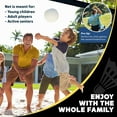 thumbnail image 2 of Boulder Sports Portable, Adjustable Volleyball and Badminton Net, Black/Yellow, 17 Ft, 2 of 8