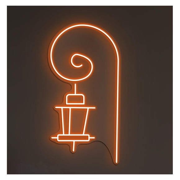 Farola De Calle, Linterna LED, Letrero Neón, Bombilla, Decoración Pared, Hogar, Tiendas, Arte, Luz, Habitación, Dormitorio, Juego 50cm