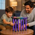 thumbnail image 3 of TOYOUME Drop Sticks Catch Game Toy with LED Light, Hand Eye Coordination Training, Interactive Reflex Game for Kids 6+, Family Party Activity, B, 3 of 7