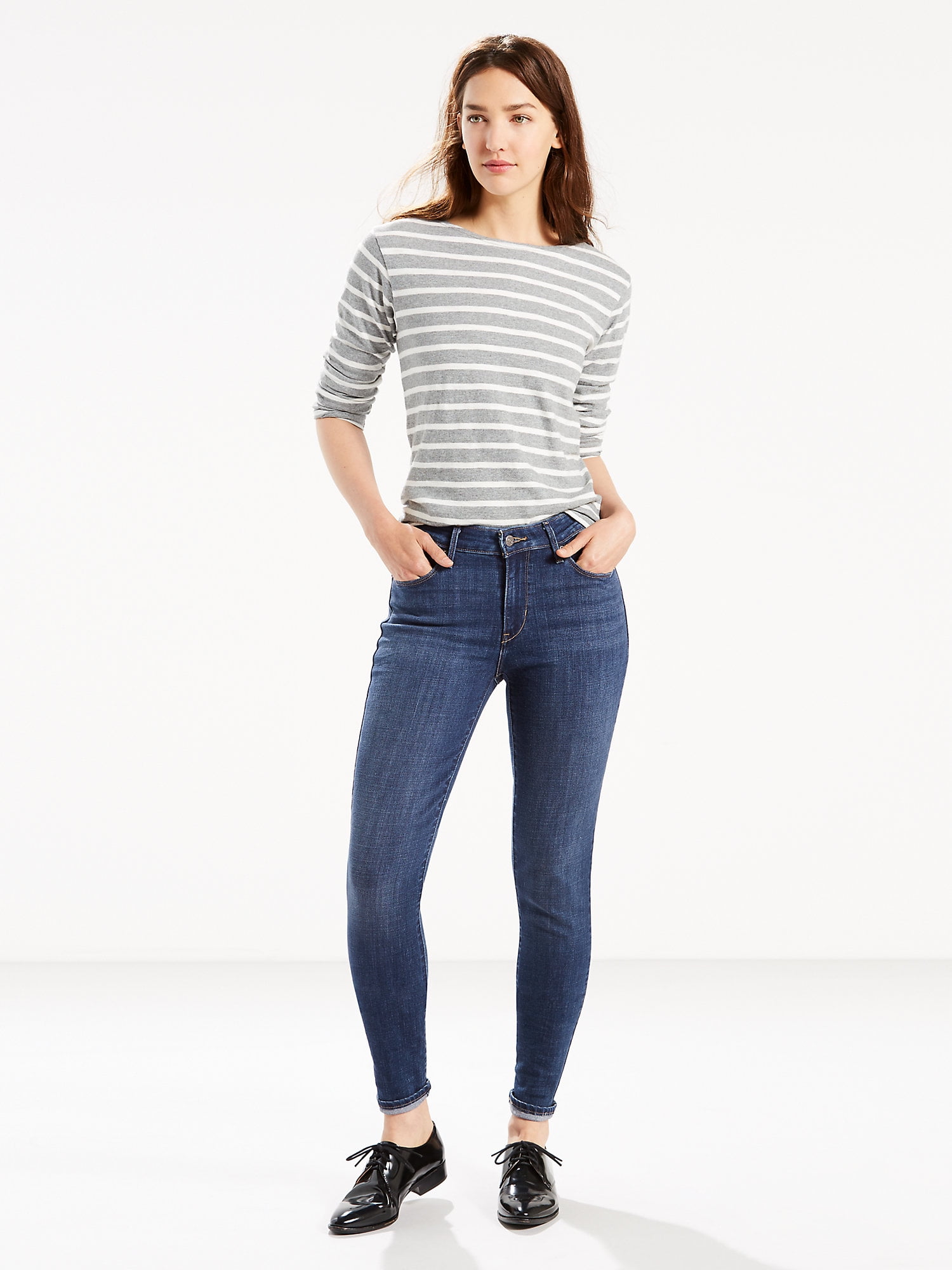 Classic Mid Rise Skinny Jeans 