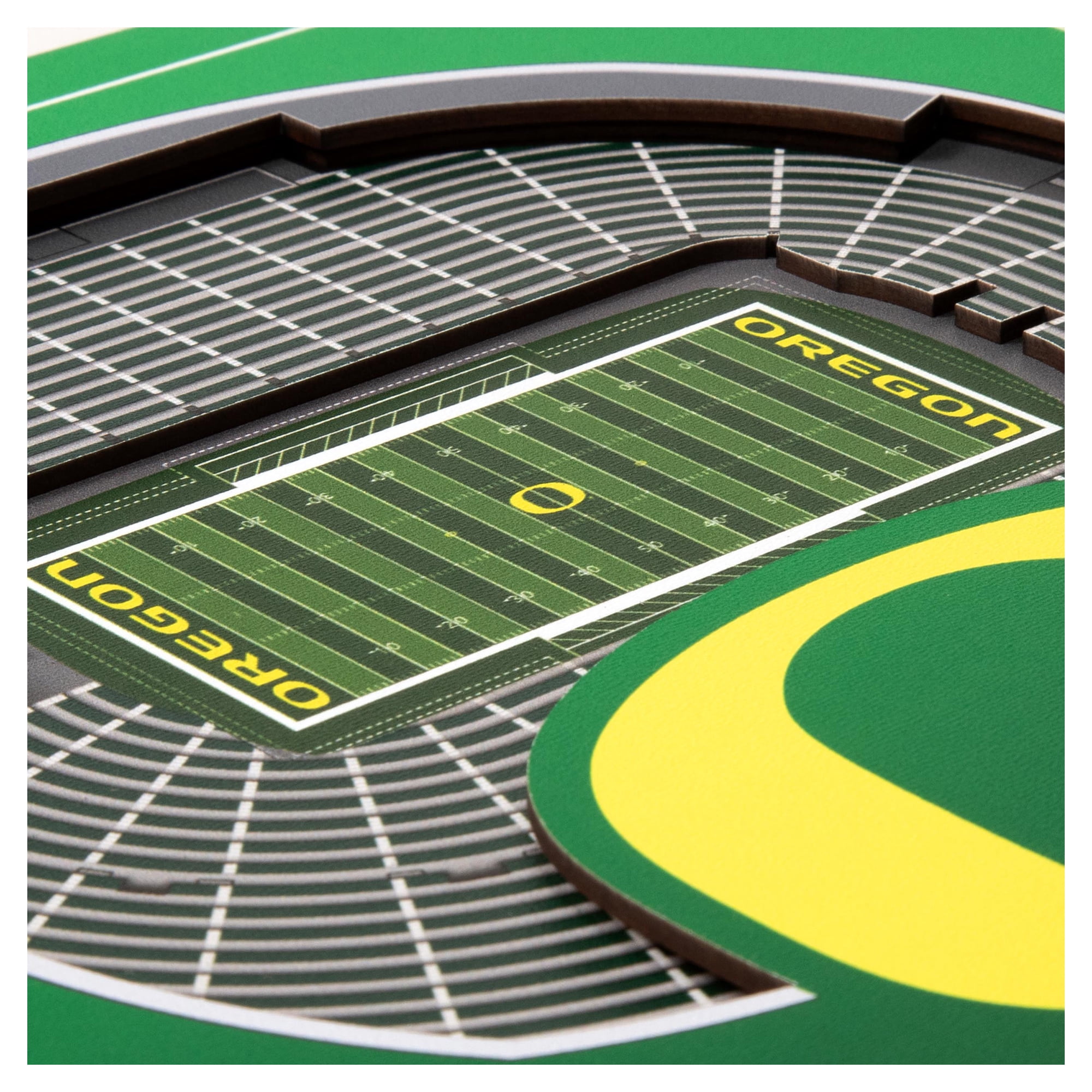 IDNA Oregon Ducks 12" x 12" Stadium Series 3D Wall Art