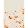 thumbnail image 5 of Baby Boy Girl Halloween Outfit Newborn Pumpkin Bat Long Sleeve Romper One Piece Cotton Jumpsuit Fall Winter Clothes, 5 of 8