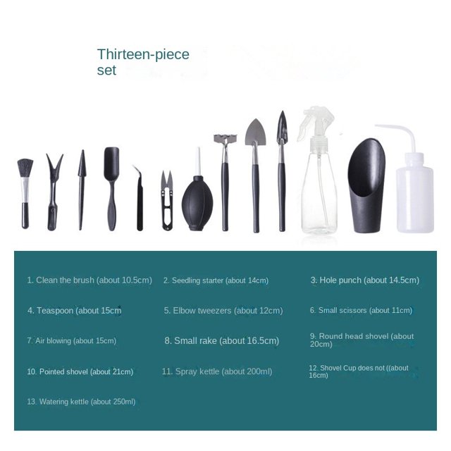 Succulent Plant Tools Suit, Mini Planting Gardening Kit, Mini Garden Hand Transplant Tools-week