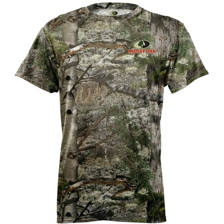 Mossy Oak Mens Camo Short Sleeve Crew Tee